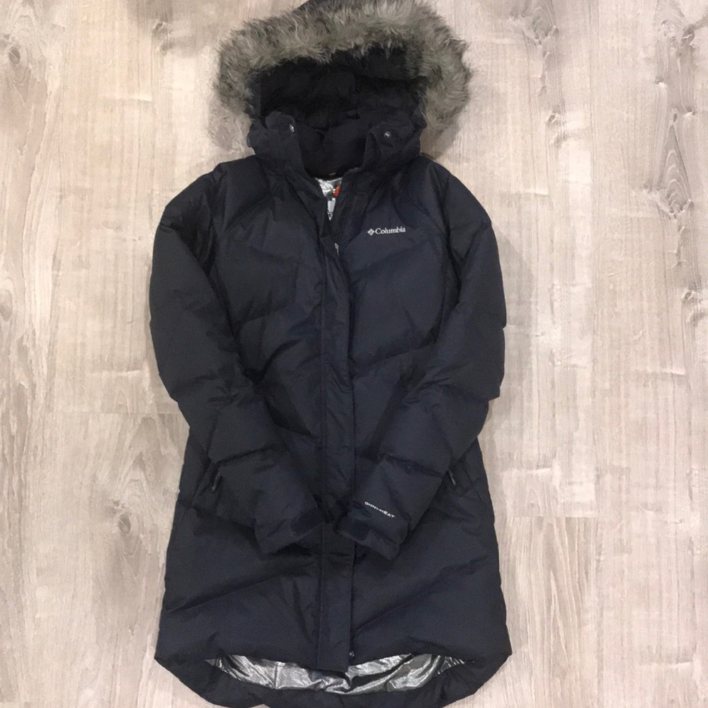 Columbia Dark Jacket with Fur Hood